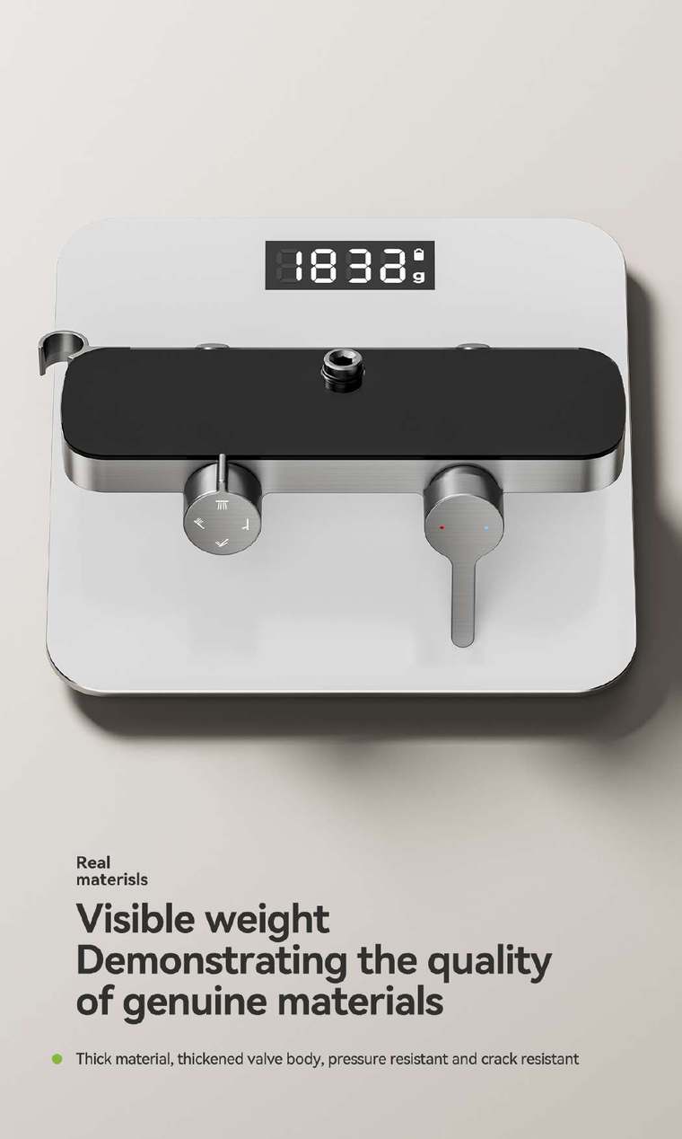 Model 3313 mixer body on scale showing 1832 g net weight