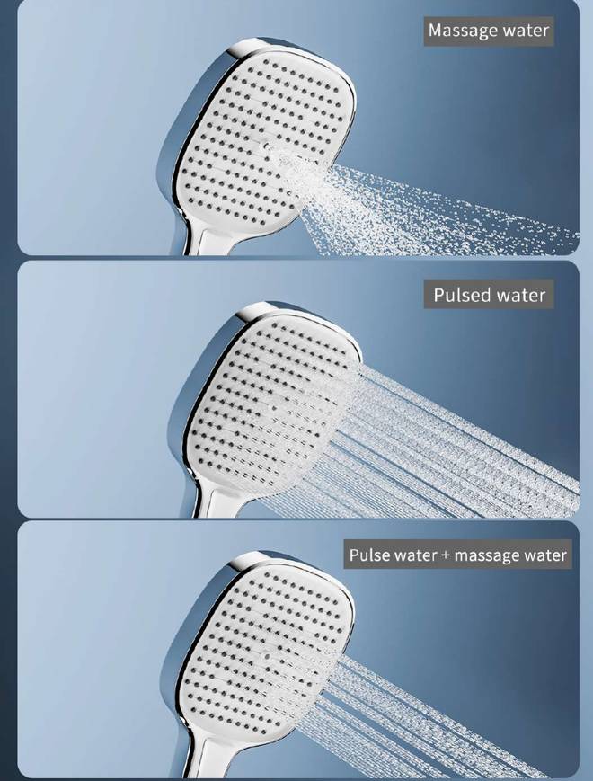 Three handheld modes: massage, pulse, combined